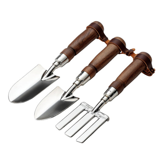 Valreno Heritage Series - 3 Piece Stainless Steel Garden Tool Set